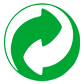 Logo recyclage point vert